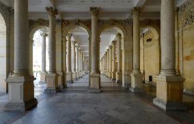 Karlovy Vary, Karlsbad, spa town, empty