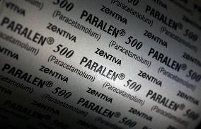 Zentiva, company, Paralen, pain-killer, pills, packaging