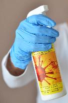 virucidal disinfectant, disinfection, antibacterial, safety gloves