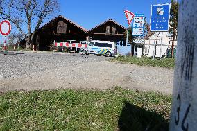 Closed border crossing Hnanice u Znojma, Czech Republic, Mitterretzbach