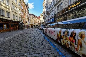 Prague, Melantrichova street, coronavirus