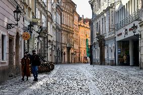 Prague, Celetna street, coronavirus