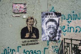 Kampa, Badiucao, WHO IS DR. LI WENLIANG poster, Vaclav Havel portrayed on a wall in Kampa Island with writing LIFE IS MYSTERY, HIS LIFE IS HISTORY