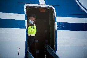 An-124 Ruslan, Pardubice airport, medical supplies from China