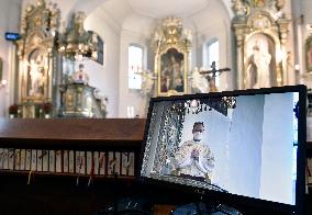 Easter Mass, priest, Czech, video stream, online