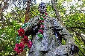 Chernobyl zone, restricted territory, monument