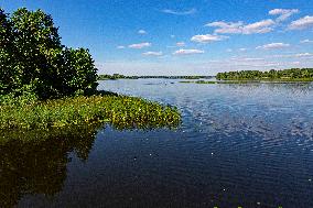 Chernobyl zone, restricted territory, Dnieper River