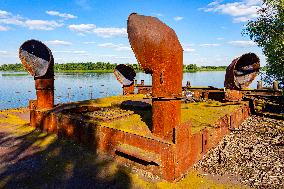 Chernobyl zone, restricted territory, Dnieper River