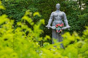 Chernobyl zone, restricted territory, monument