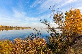 Chernobyl zone, restricted territory, Dnieper River