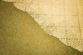 construction site, family house, bathroom, reconstruction, renovation, self-leveling compound, floor, flooring