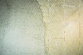 construction site, family house, bathroom, reconstruction, renovation, self-leveling compound, floor, flooring