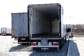 Truck driver waiting for the order