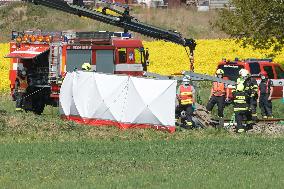 Collision of train, car claims three lives in West Bohemia