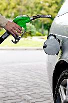 BioPower, Ethanol E85,alcohol, refueling, fueling, fuel,  petrol, filling, gas station, Saab 95