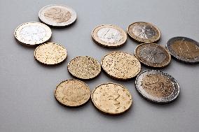 euro, EUR, coin, coins, money, cash, currency