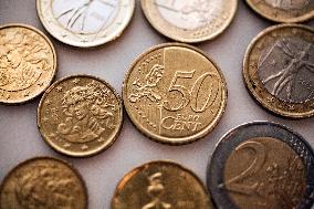 euro, EUR, coin, coins, money, cash, currency