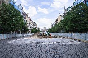 Wenceslas Square renovation, Prague