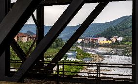 River Labe, drought, low water, dry