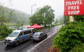 Czech police border control, crossing Hrensko-Schmilka launched into operation