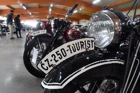 Exhibition of motorcycles JAWA in Oldtimer museum in Koprivnice