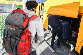 first RegioJet bus from Prague to Germany after coronavirus