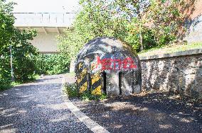 Folimanka shelter, Cold War bunker, emergency exit