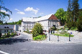 Hrad (castle) spa house, Priessnitz Spa Resort in Jesenik