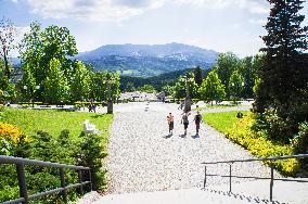 Spa esplanade, promenade, Priessnitz Spa Resort in Jesenik