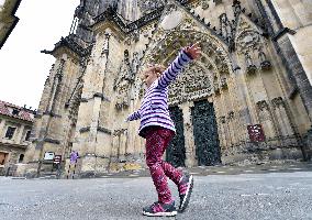 St. Vitus Cathedral at Prague Castle in Prague