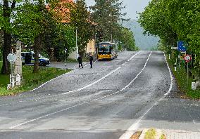 All crossings on Czech borders with Austria and Germany are reopen, Petrovice, Luckendorf