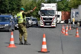 Border control Breclav - Kuty, Slovakia, Czech Republic