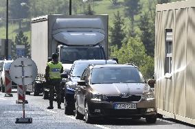 Border control Mosty u Jablunkova, Slovakia, Czech Republic