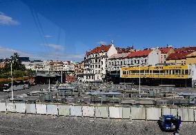 Praha - Florenc bus station under reconstruction