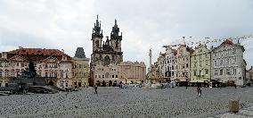 imitation of the 17th-century baroque Virgin Mary column on the Old Town Square in Prague