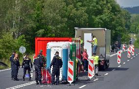 Pomezi nad Ohri-Schirnding border crossing between Germany and the Czech Republic