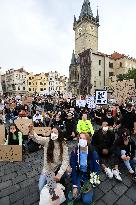demonstration against the police violence and racism in the USA was held in Prague