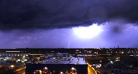 Olomouc, thunderstorm, lightning