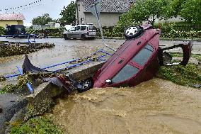 Sumvald, local flood