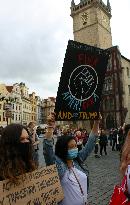 demonstration against the police violence and racism in the USA was held in Prague