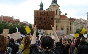 demonstration against the police violence and racism in the USA was held in Prague