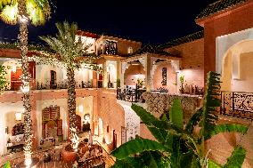 Luxury hotel Indian Palace, Marrakes, Morocco