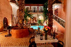 Luxury hotel Indian Palace, Marrakes, Morocco