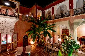 Luxury hotel Indian Palace, Marrakes, Morocco