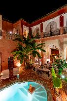 Luxury hotel Indian Palace, Marrakes, Morocco