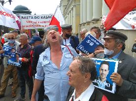 Protest against the activities of Rafal Trzaskowski the Warsaw city mayor