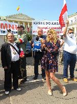 Protest against the activities of Rafal Trzaskowski the Warsaw city mayor