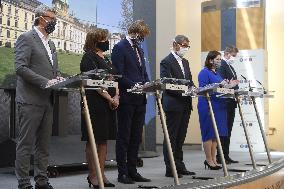 Alena Schillerova, Adam Vojtech, Andrej Babis, Jana Malacova,Tomas Petricek, Karel Havlicek