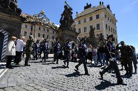 Changing the Guard ceremony at Prague Castle