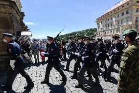 Changing the Guard ceremony at Prague Castle